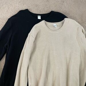 COPY - Bundle of two Anko knitted 100% Cotten sweaters size AU 4XL-black & beige